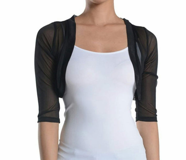 Rhea Ivory Chiffon Wrap Cardigan
