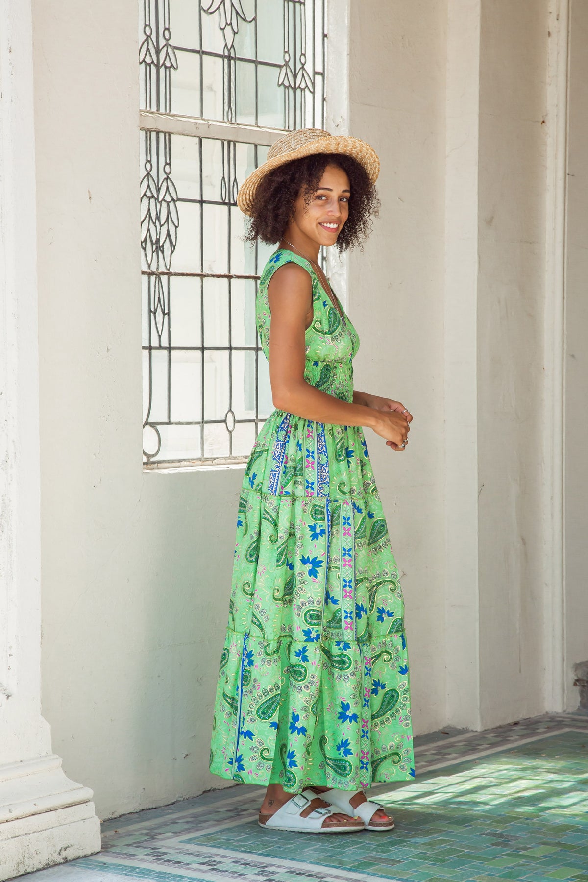 Amara Floral Midi Dress — view 5