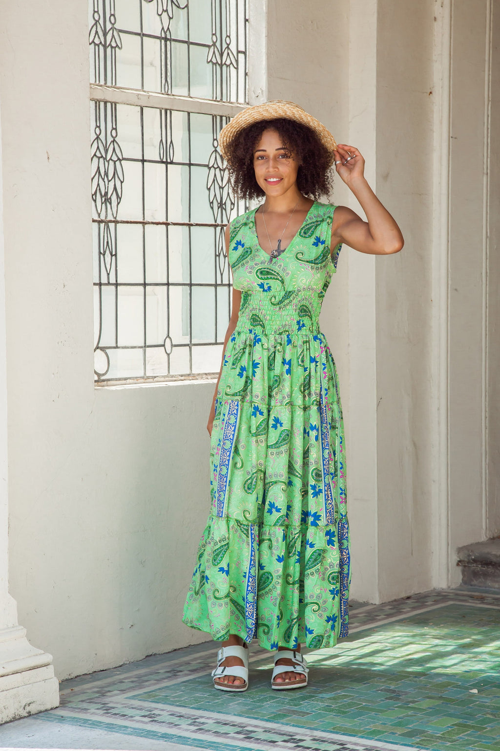 Amara Floral Midi Dress — view 4