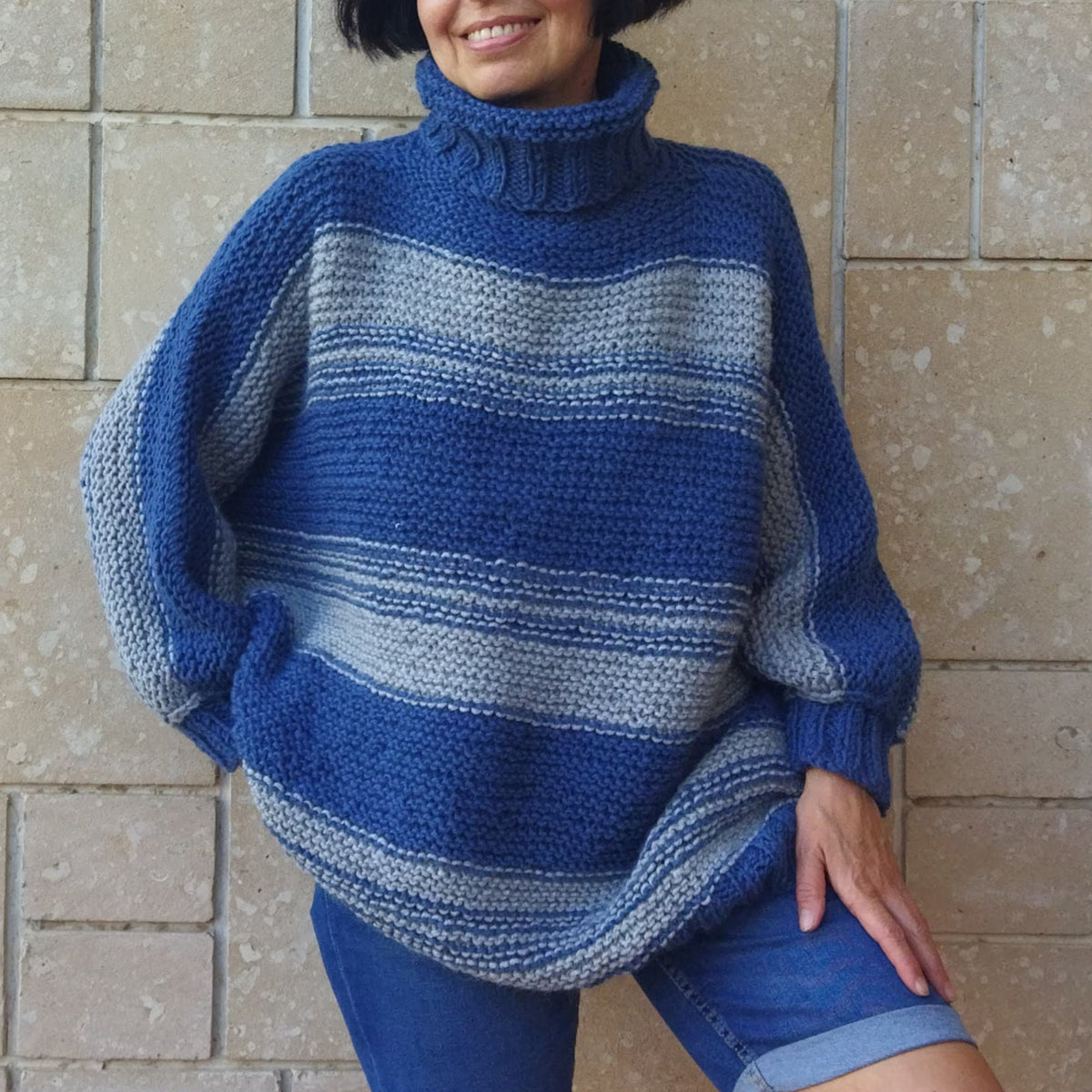 Pearl Striped Wool Sweater — Paris Boutique