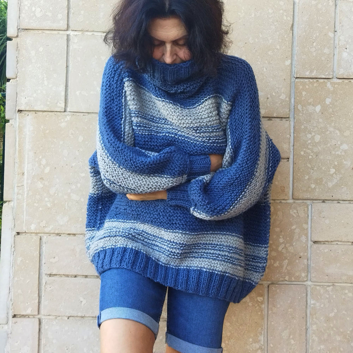 Pearl Striped Wool Sweater — view 6