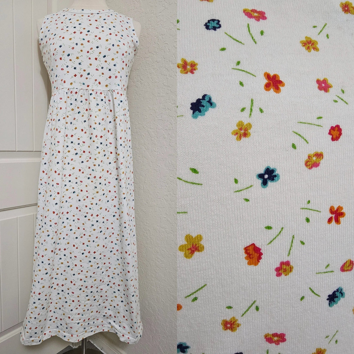 Etta Floral Cotton Midi Dress — Paris Boutique