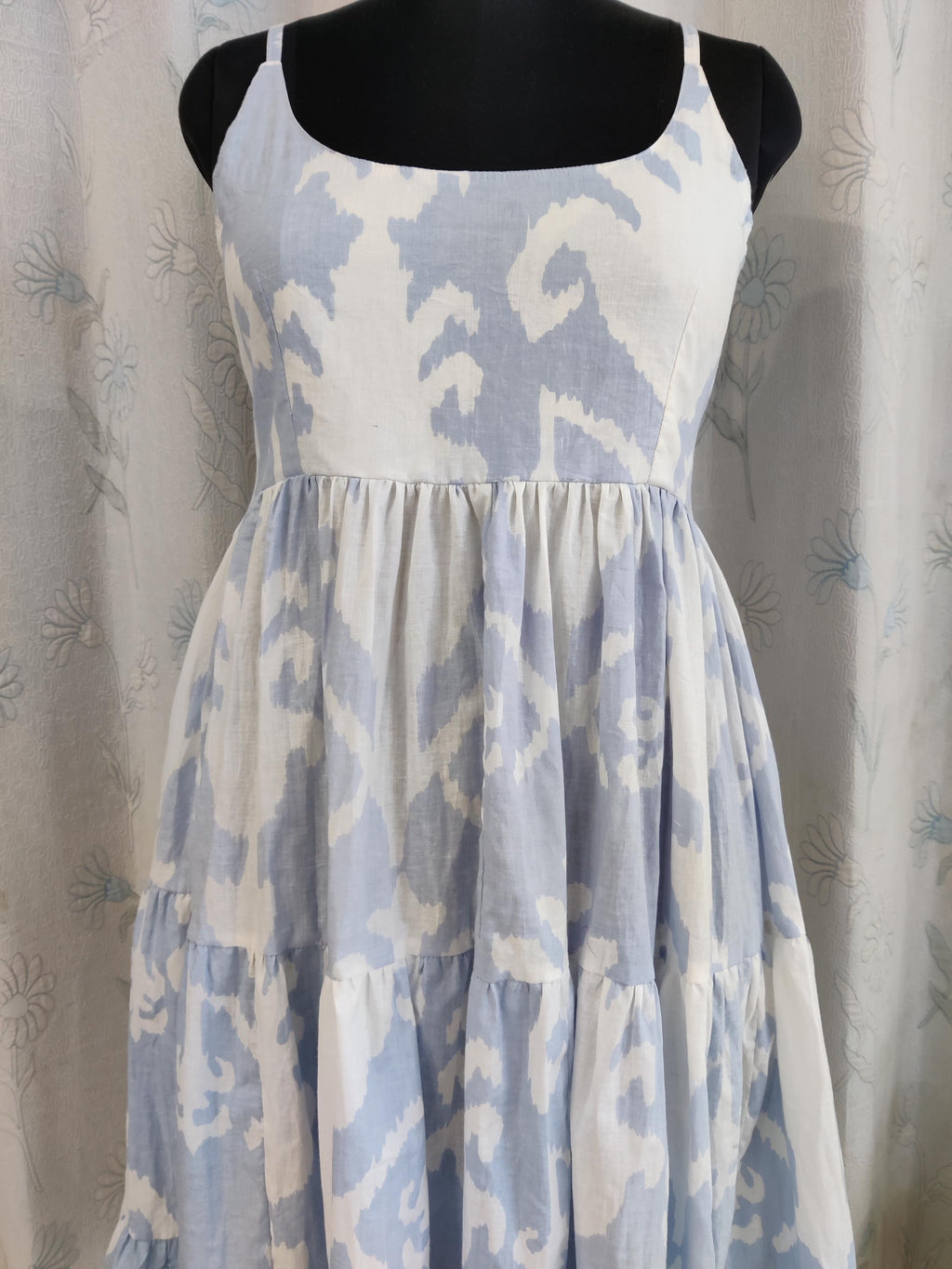 Dina Floral Cotton Midi Dress — view 5