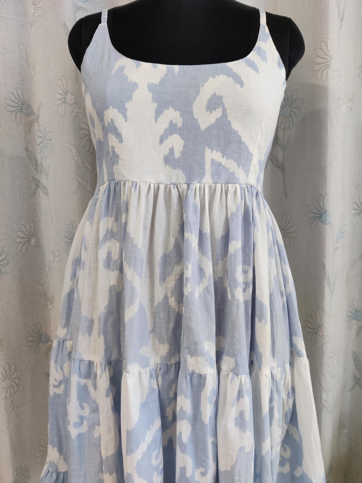 Dina Floral Cotton Midi Dress — view 5
