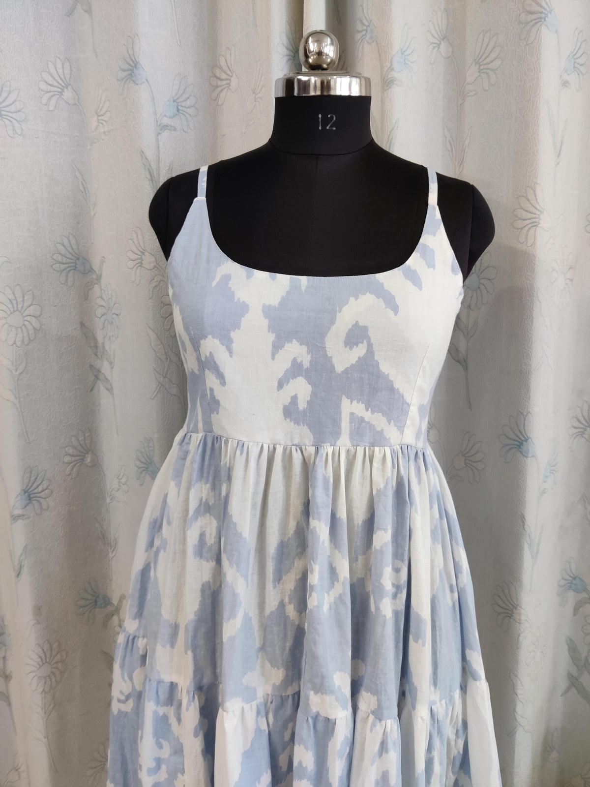 Dina Floral Cotton Midi Dress — view 4