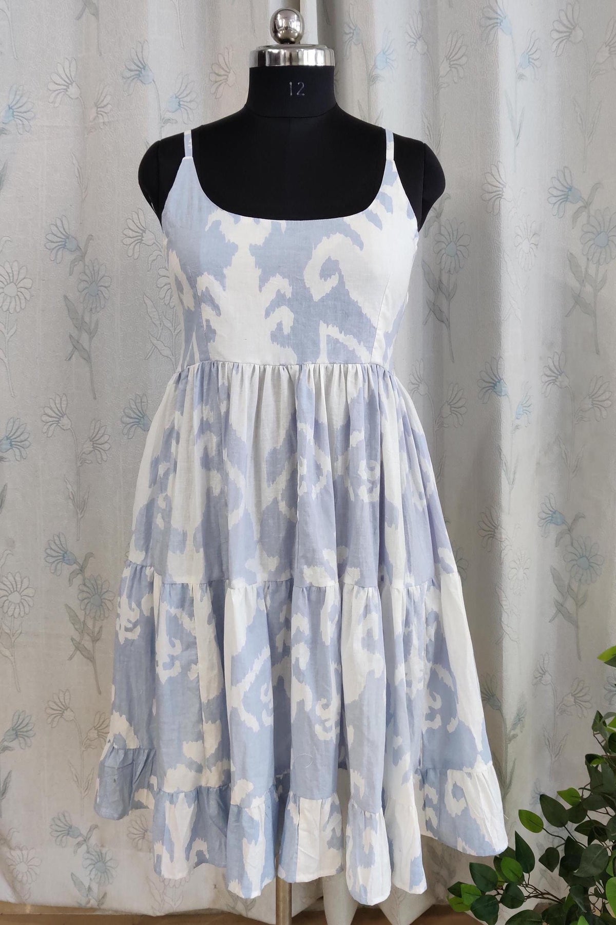 Dina Floral Cotton Midi Dress — view 2