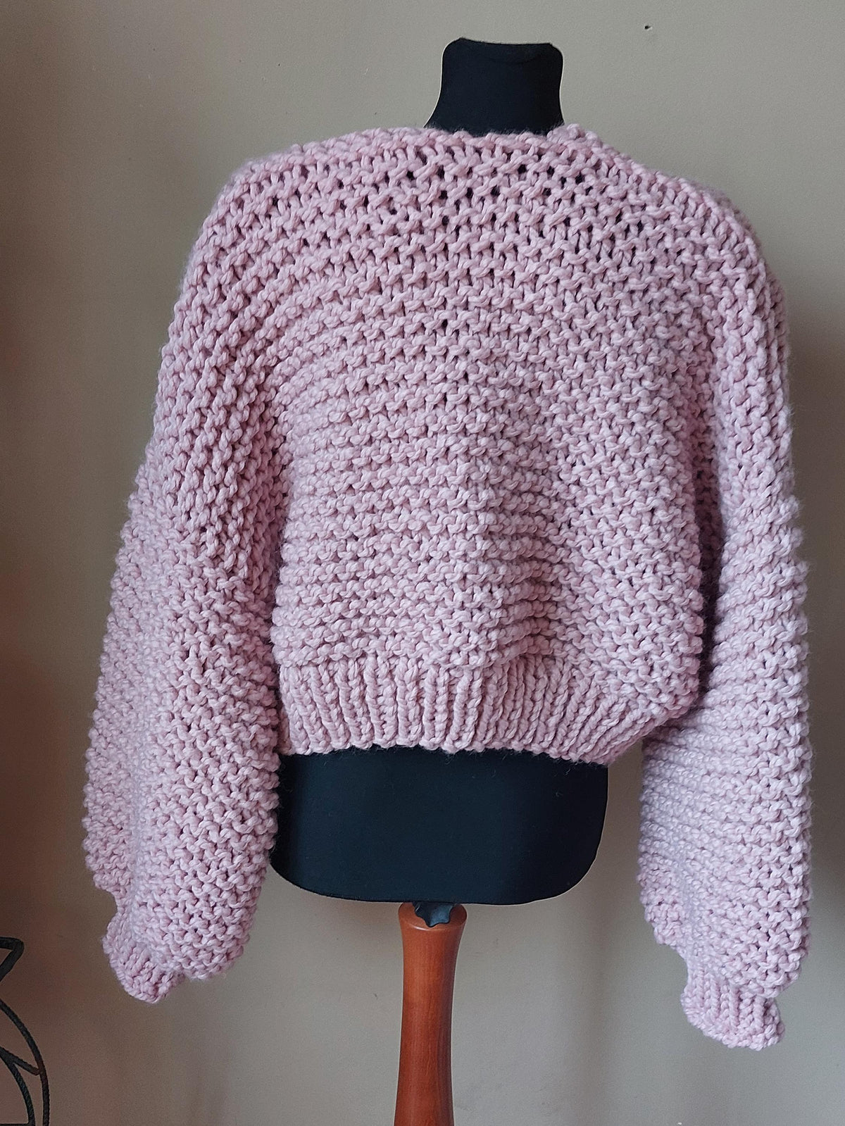Helena Pink Knit Cardigan — view 2