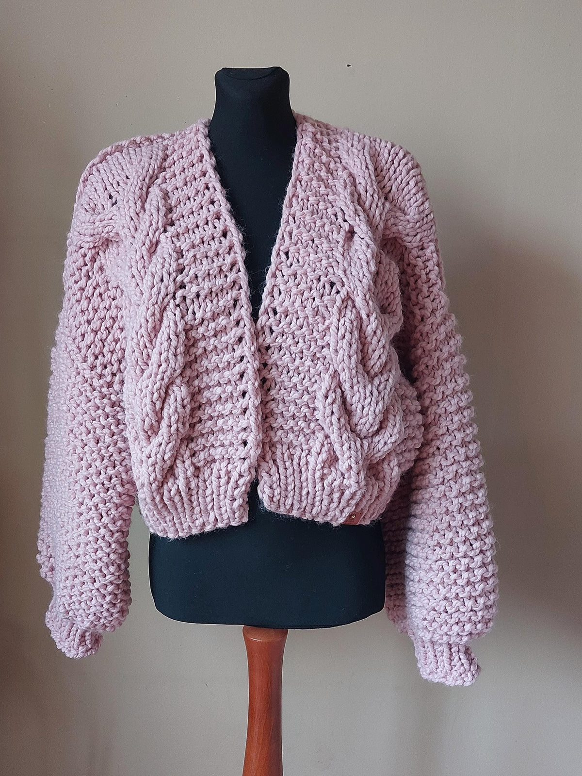 Helena Pink Knit Cardigan — view 4