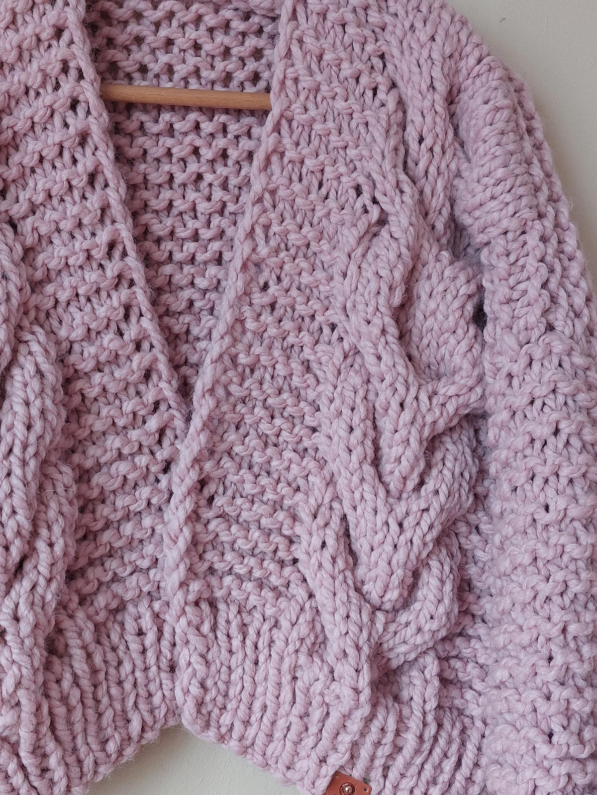 Helena Pink Knit Cardigan — view 3