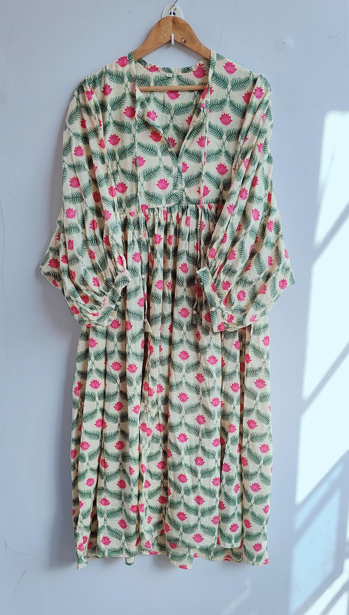 Zelda Floral Cotton Midi Dress — view 2