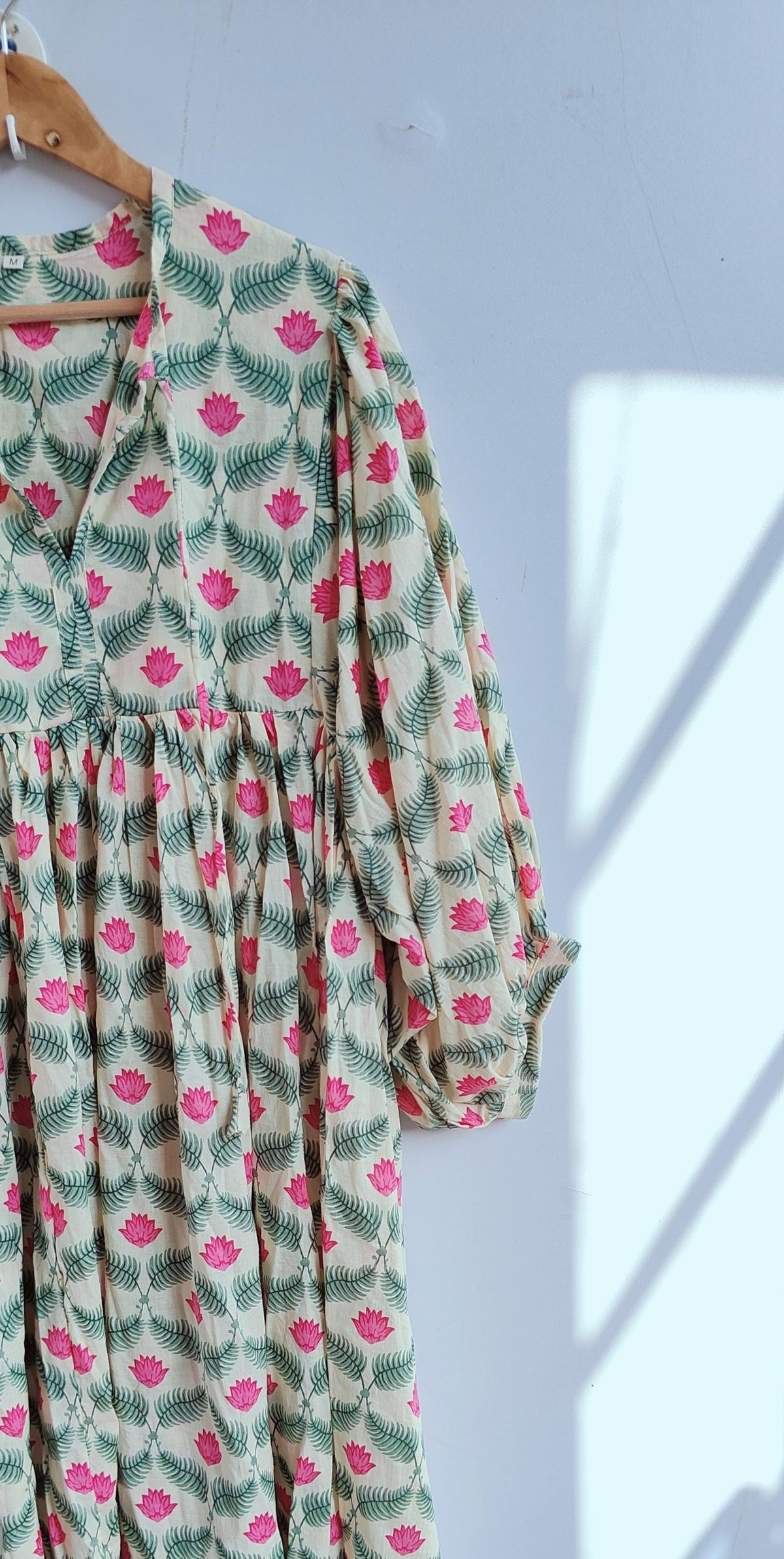 Zelda Floral Cotton Midi Dress — view 5