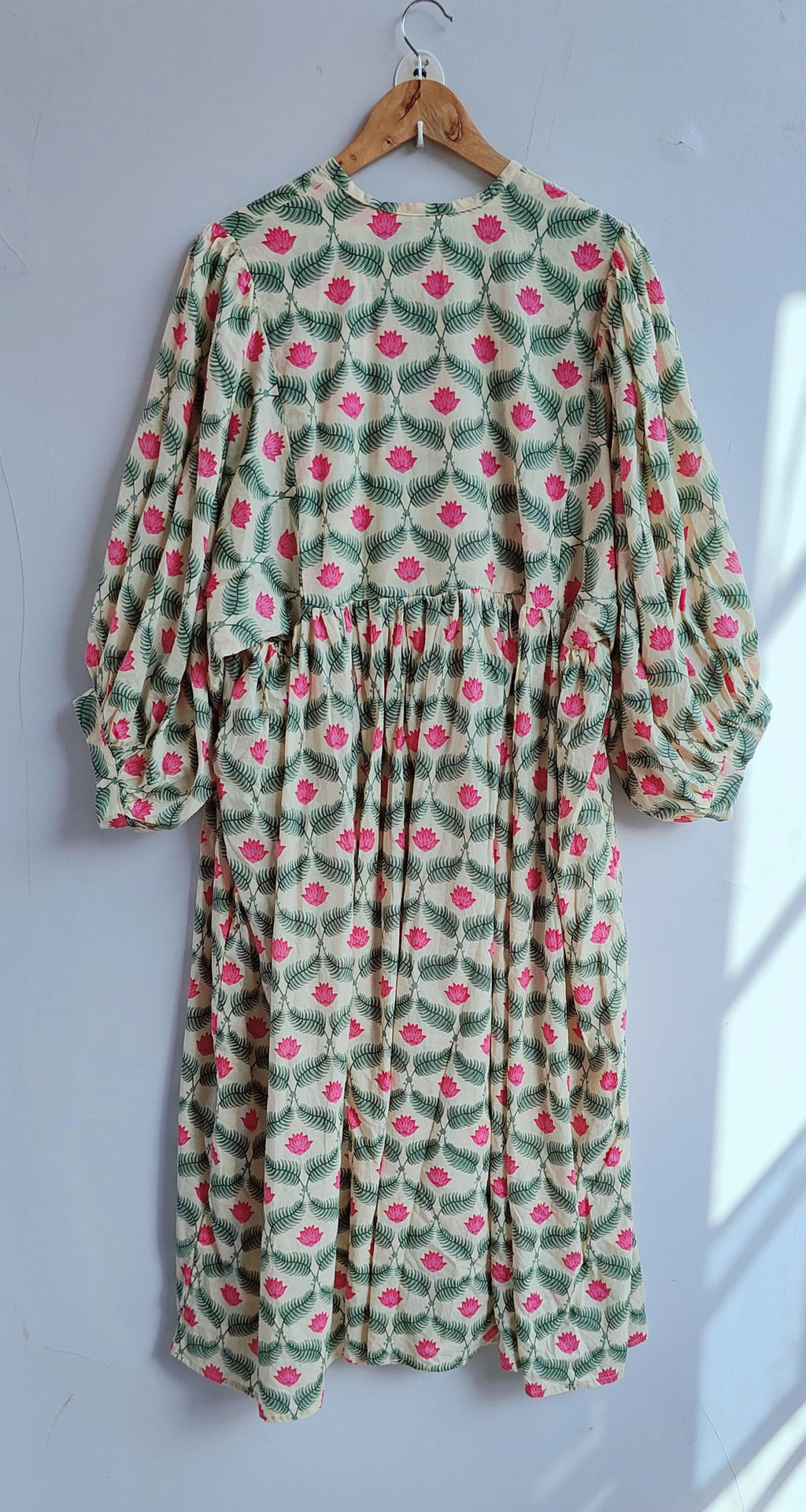 Zelda Floral Cotton Midi Dress — view 6