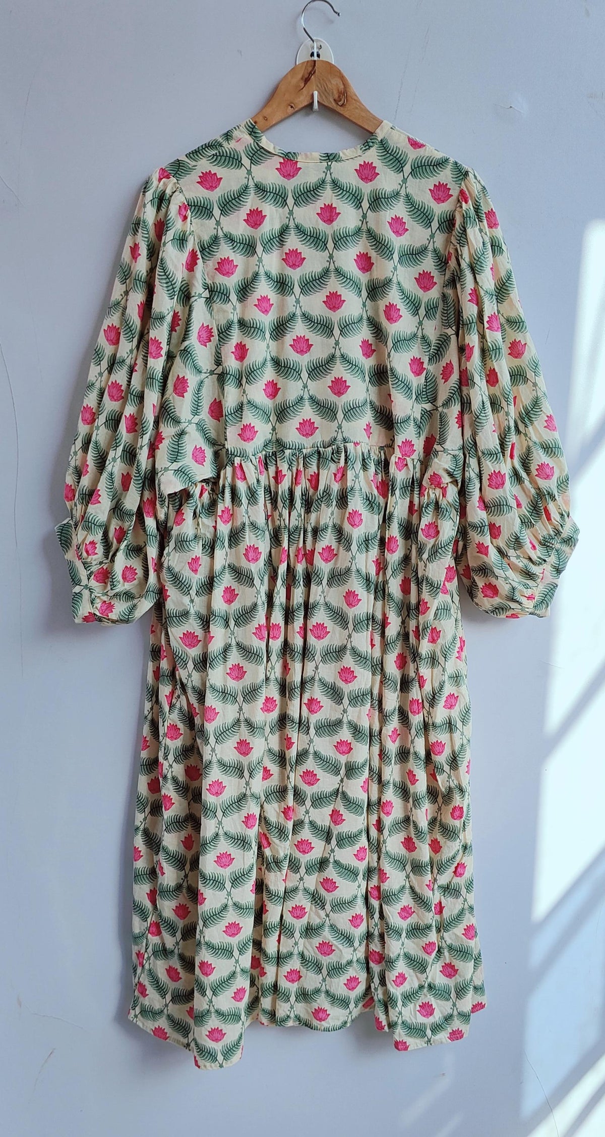 Zelda Floral Cotton Midi Dress — view 6
