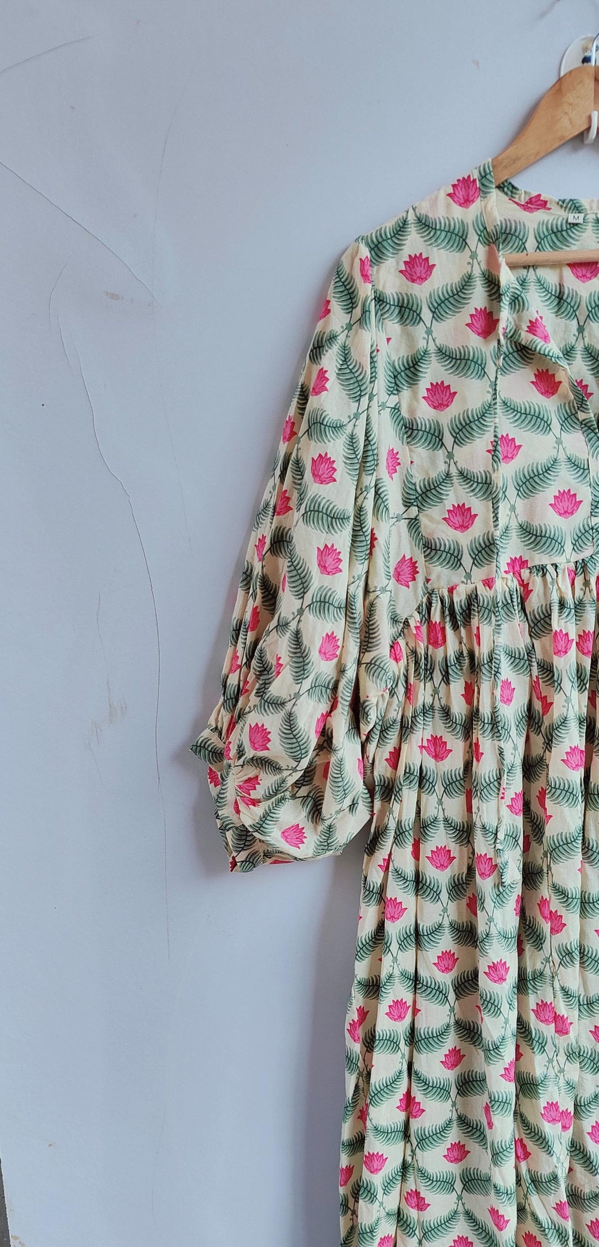 Zelda Floral Cotton Midi Dress — view 4