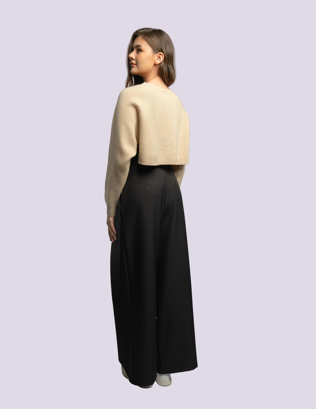 Nora Black Knit Cardigan — view 2