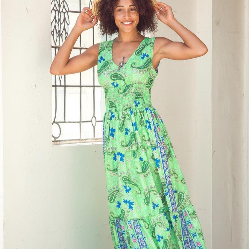 Amara Floral Midi Dress — view 3