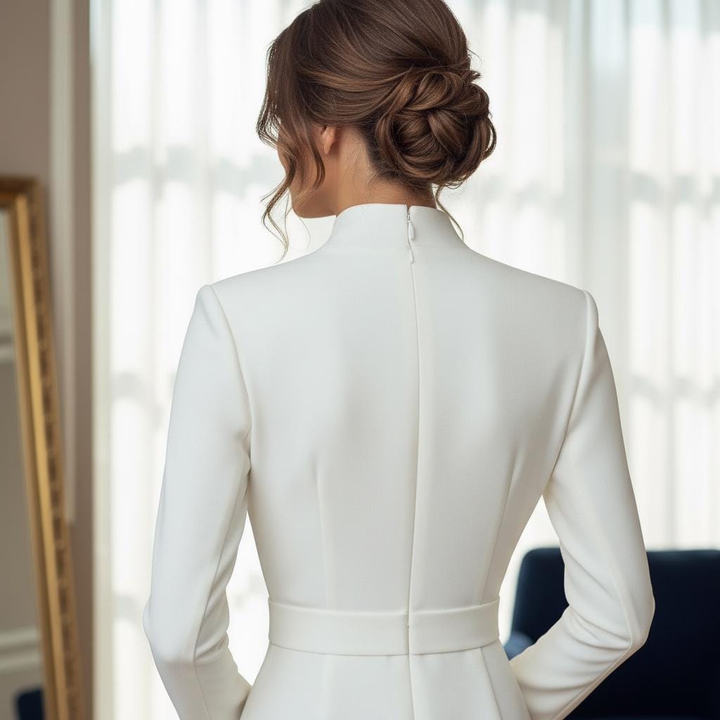 Iris Ivory Midi Dress — view 3