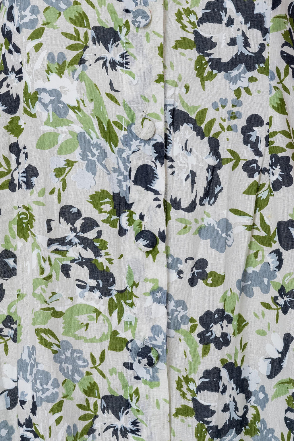 Fern Floral Cotton A-Line Midi Dress — view 5