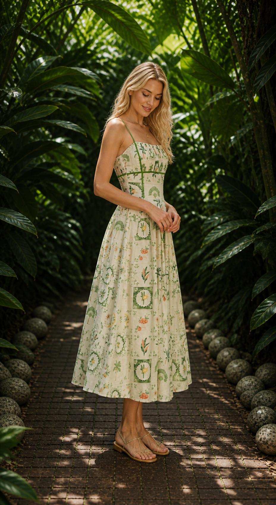 Dora Floral Midi Dress — view 4
