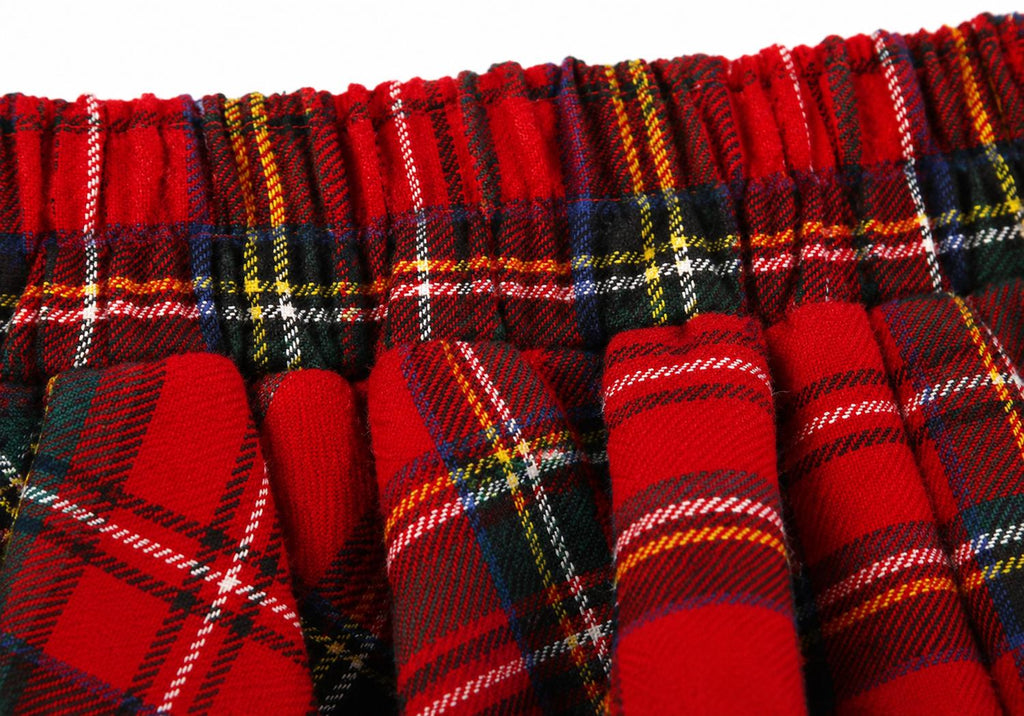 Hazel Plaid Wool A-Line Maxi Skirt — view 6