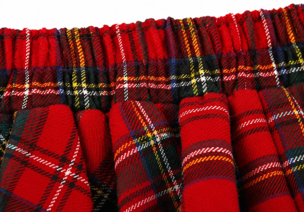 Hazel Plaid Wool A-Line Maxi Skirt — view 6