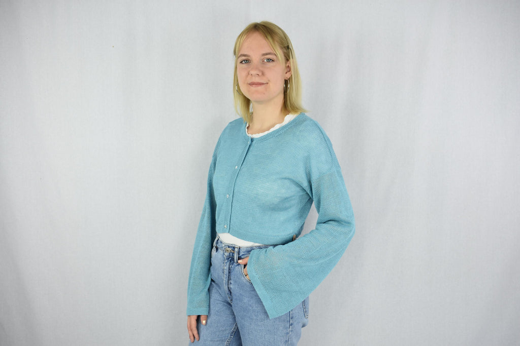 Sloane Beige Linen Cardigan — view 2