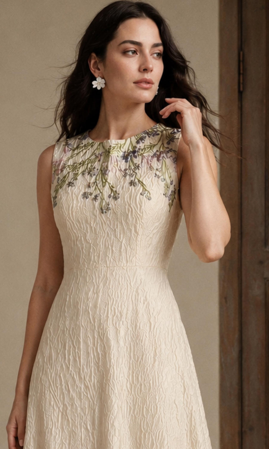 Kenna Floral Midi Dress — Paris Boutique