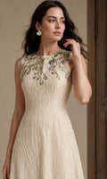 Kenna Floral Midi Dress — Paris Boutique