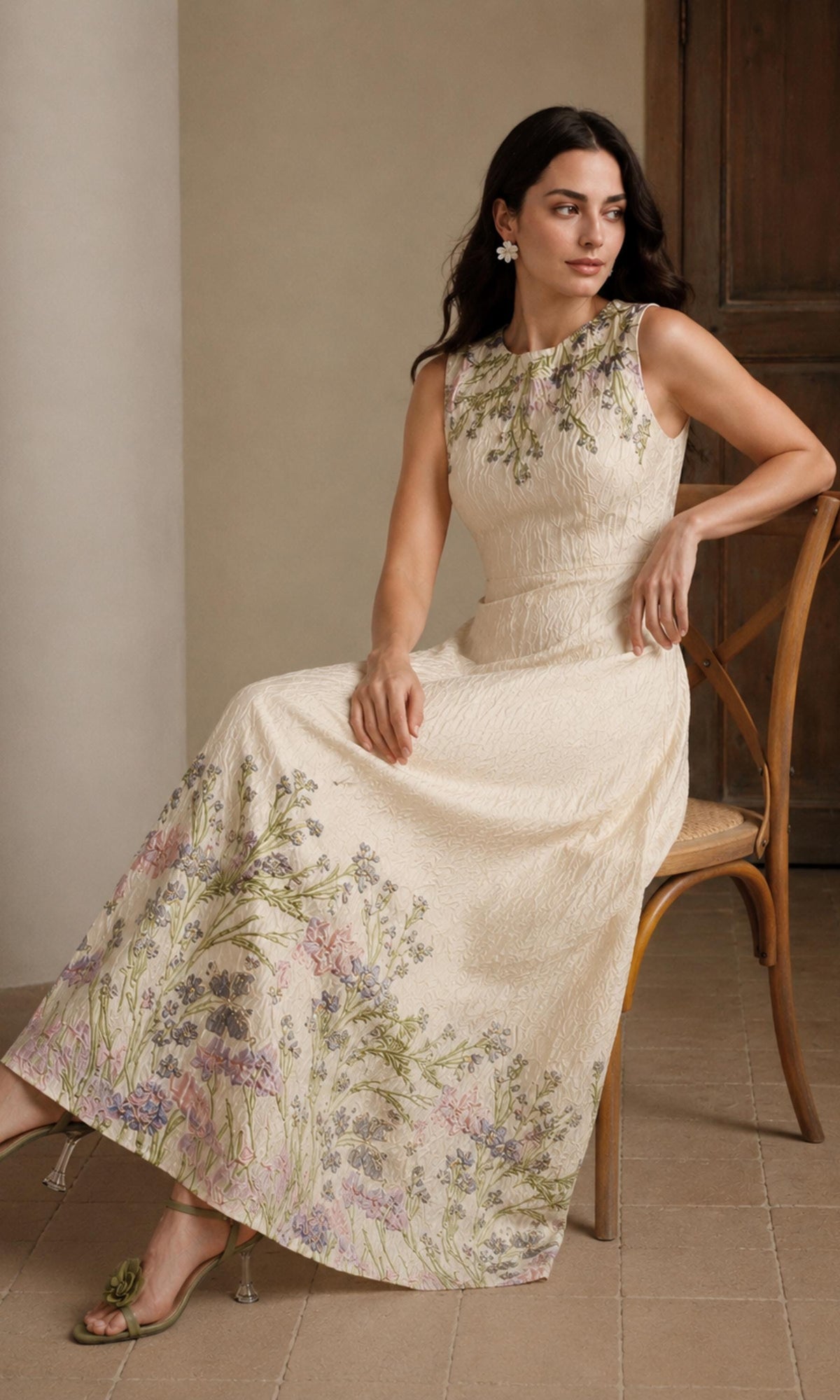 Kenna Floral Midi Dress — view 2