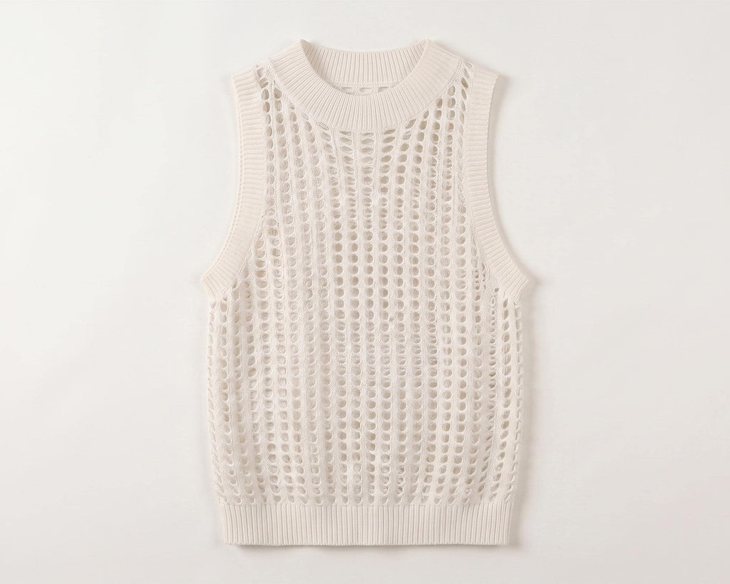 Odette White Knit Sweater — view 6