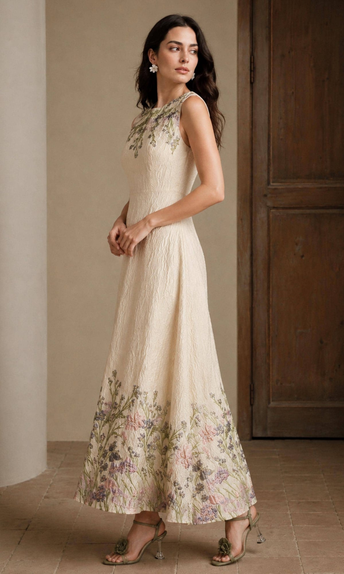 Kenna Floral Midi Dress — view 4