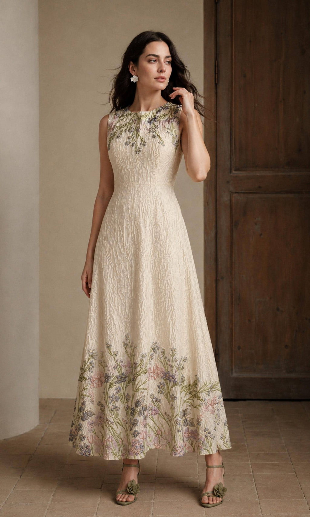 Kenna Floral Midi Dress — view 3