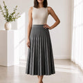 Clara Gray A-Line Midi Skirt — Paris Boutique