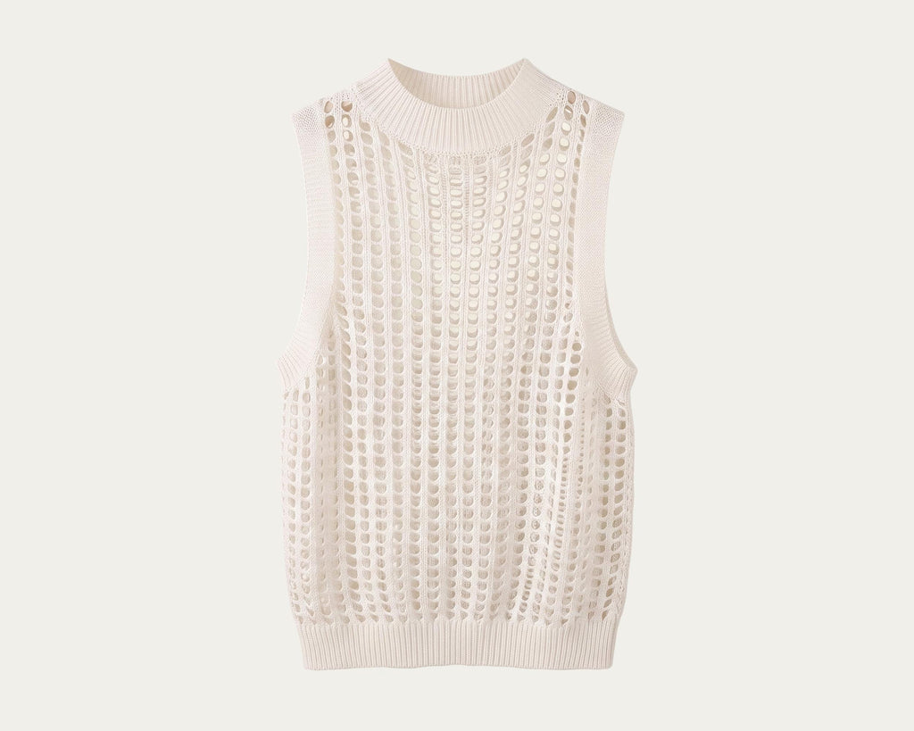 Odette White Knit Sweater — Paris Boutique