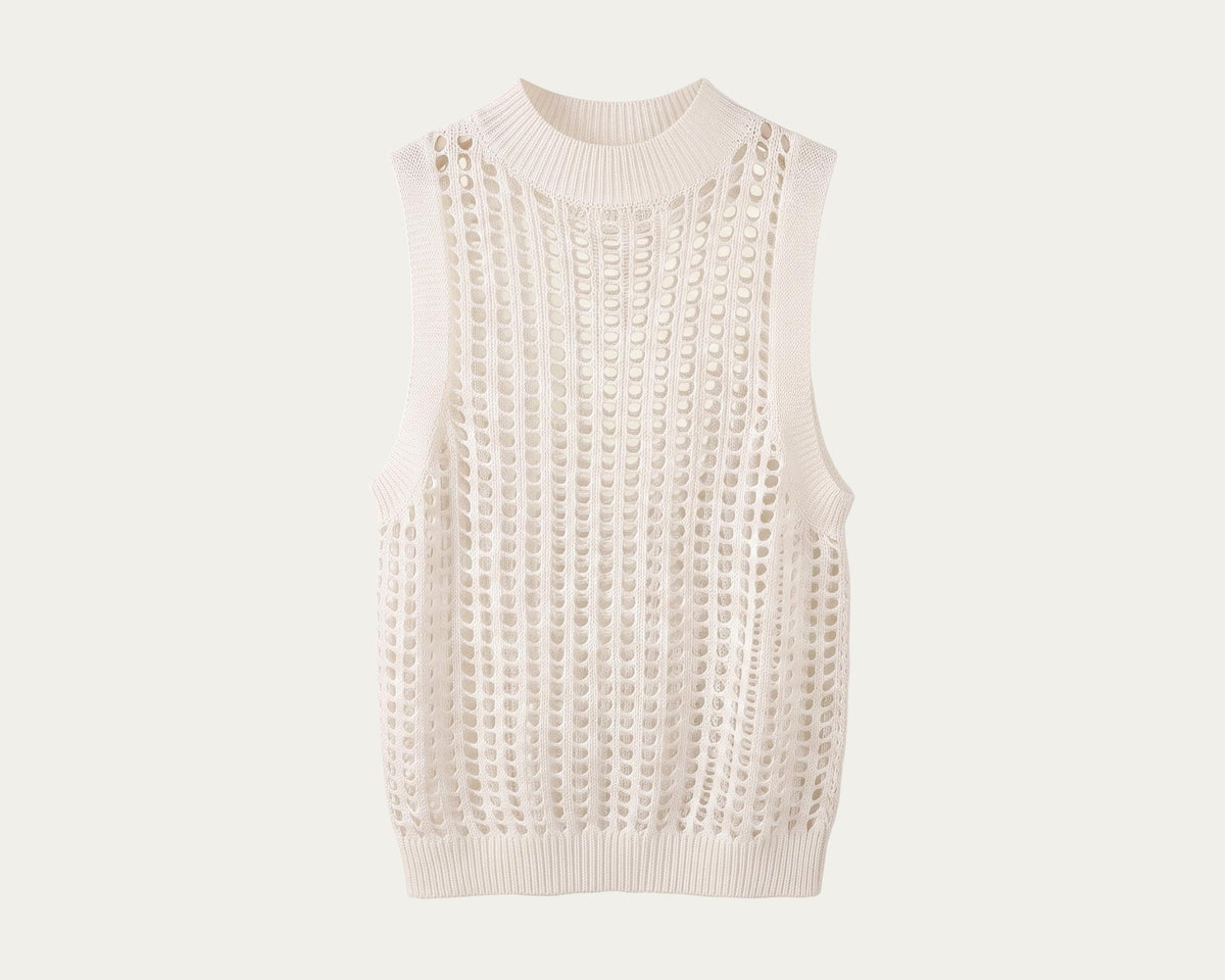 Odette White Knit Sweater — Paris Boutique