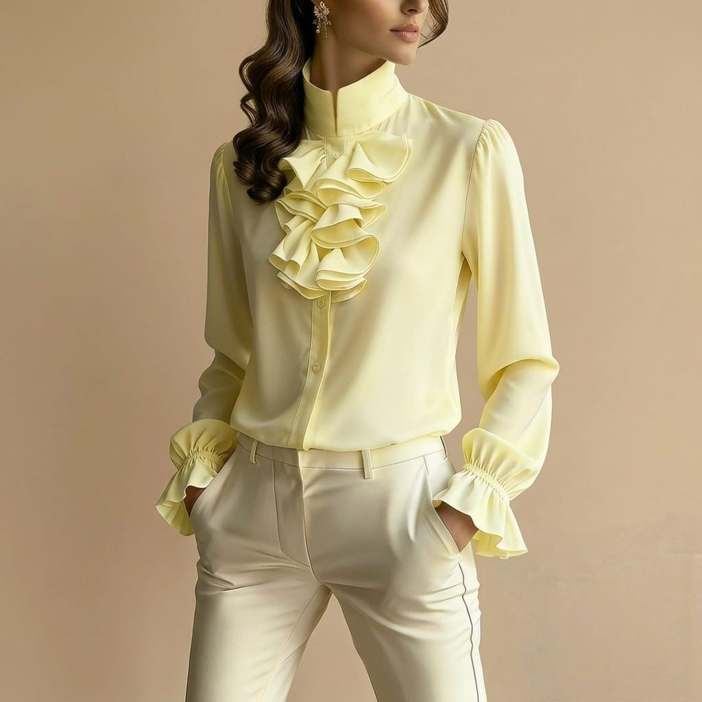 Hope Pink Ruffle Blouse — view 2