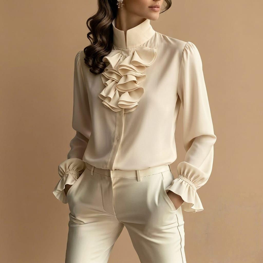 Hope Pink Ruffle Blouse — view 3