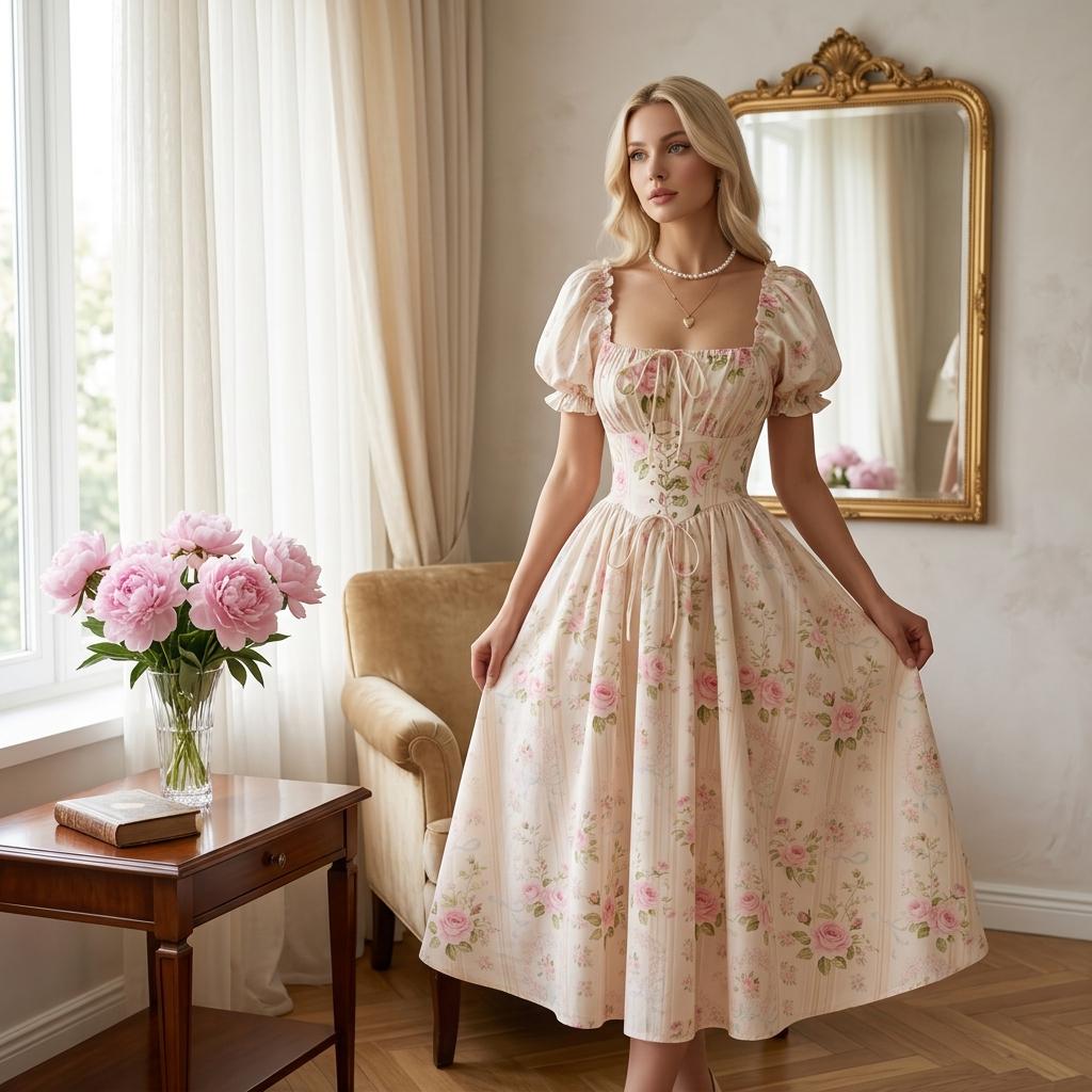 Wynn Floral Midi Dress — view 3