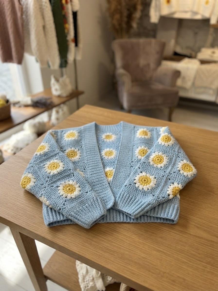 Hattie Floral Knit Cardigan — view 5