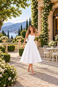 Xena White Knit Open-Back Maxi Dress — Paris Boutique