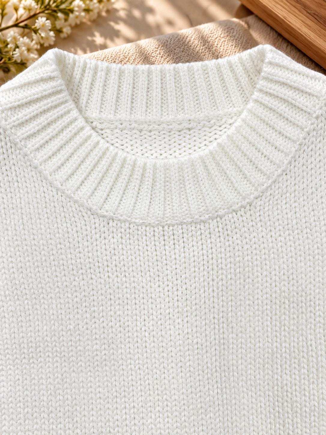 Coco Ivory Knit Sweater — view 6