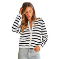 Vivi Striped Knit Cardigan — Paris Boutique