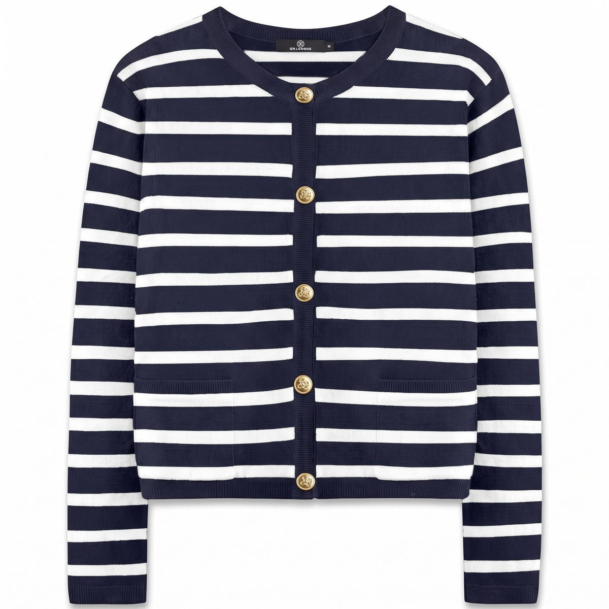 Vivi Striped Knit Cardigan — view 6