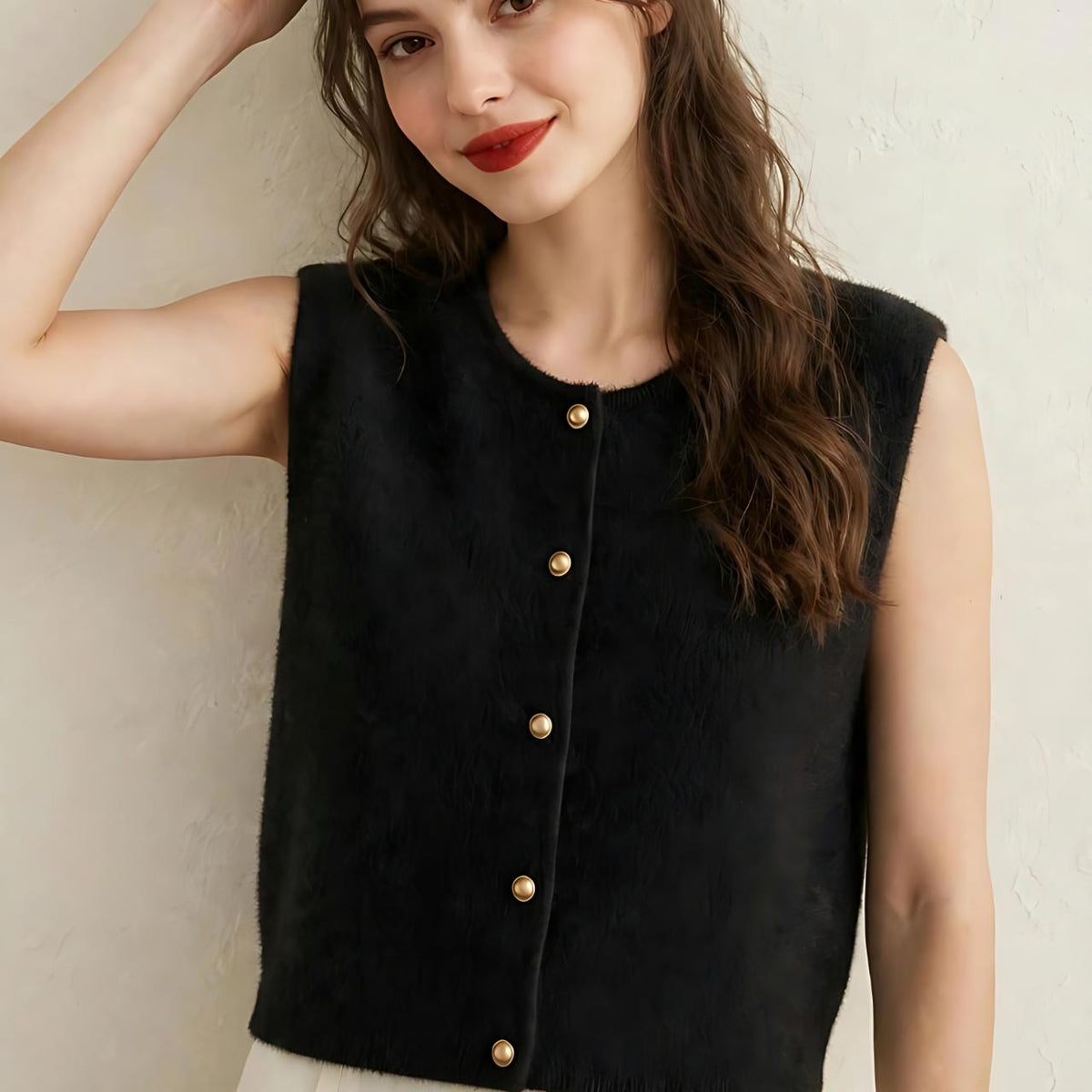 Ellie Black Knit Sweater — Paris Boutique