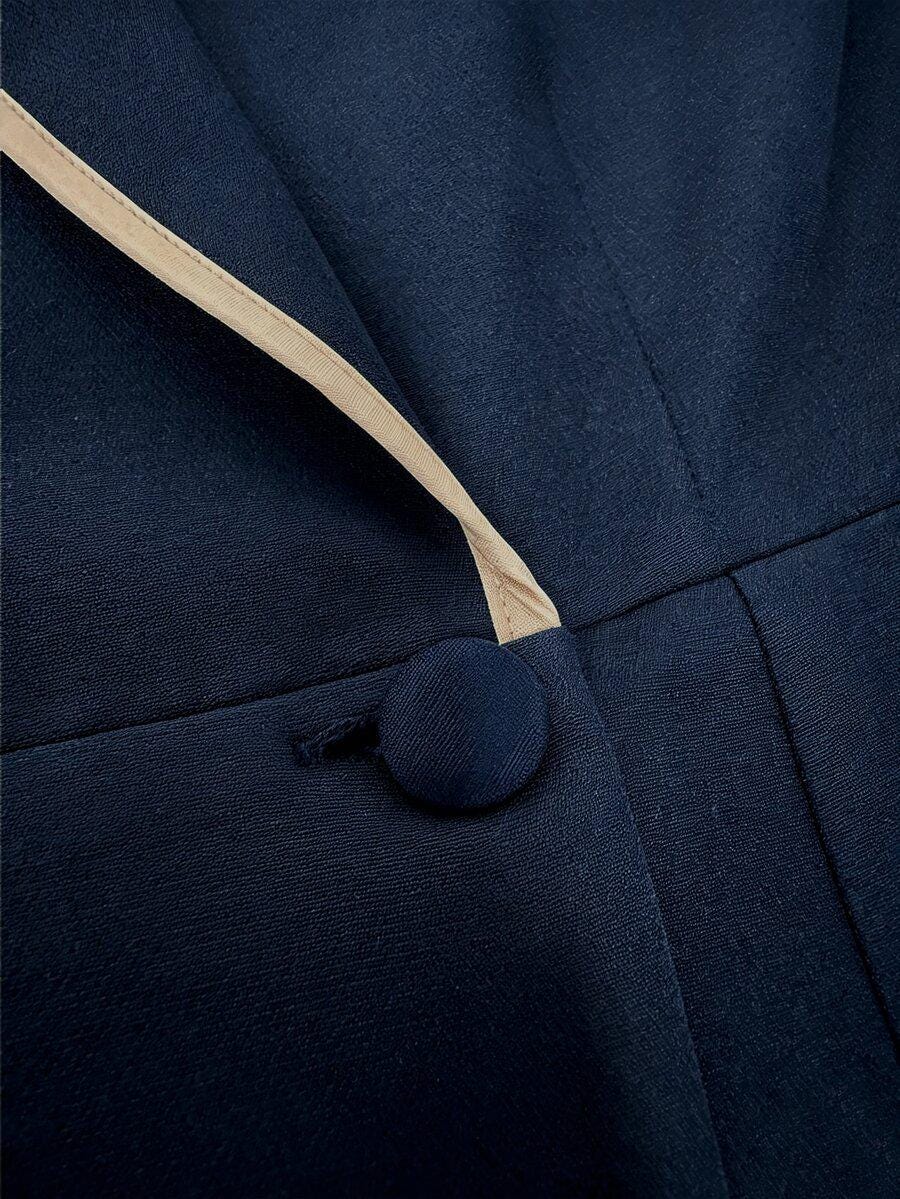 Ruby Navy Bodycon Midi Dress — view 3