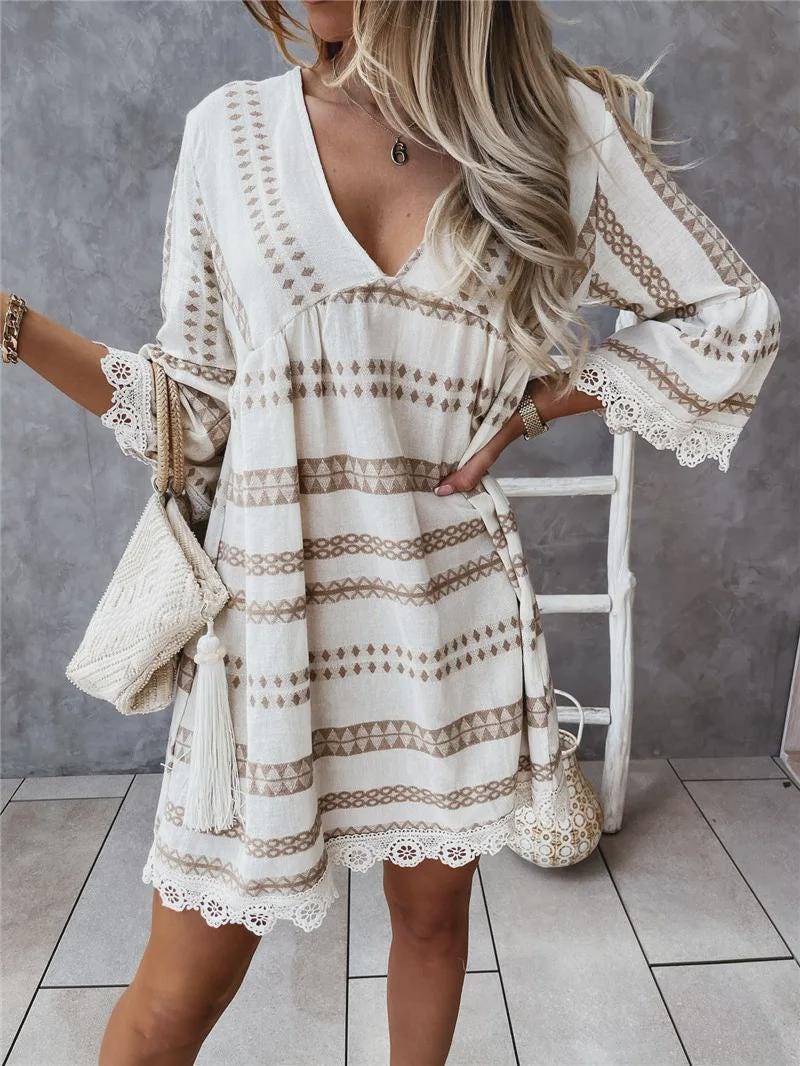 Ava Beige Knit Cardigan — view 2
