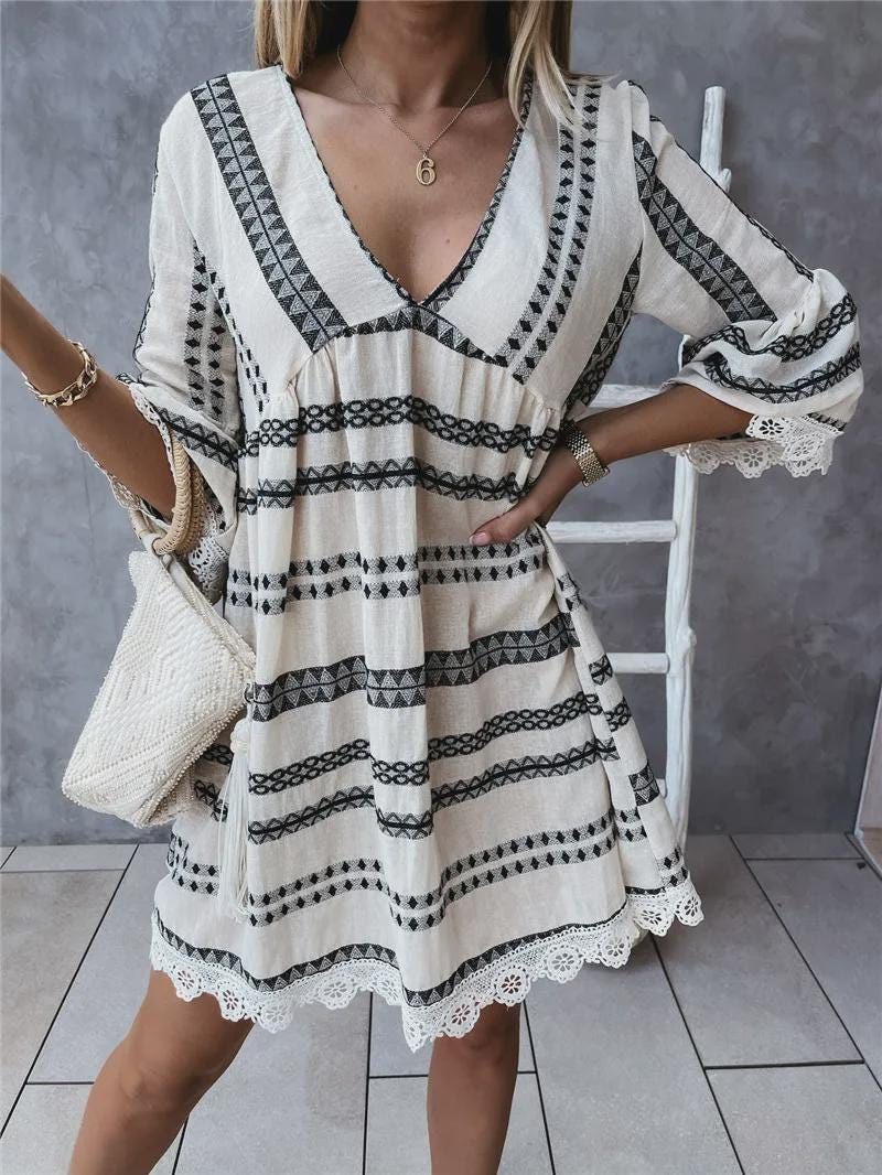 Ava Beige Knit Cardigan — view 3