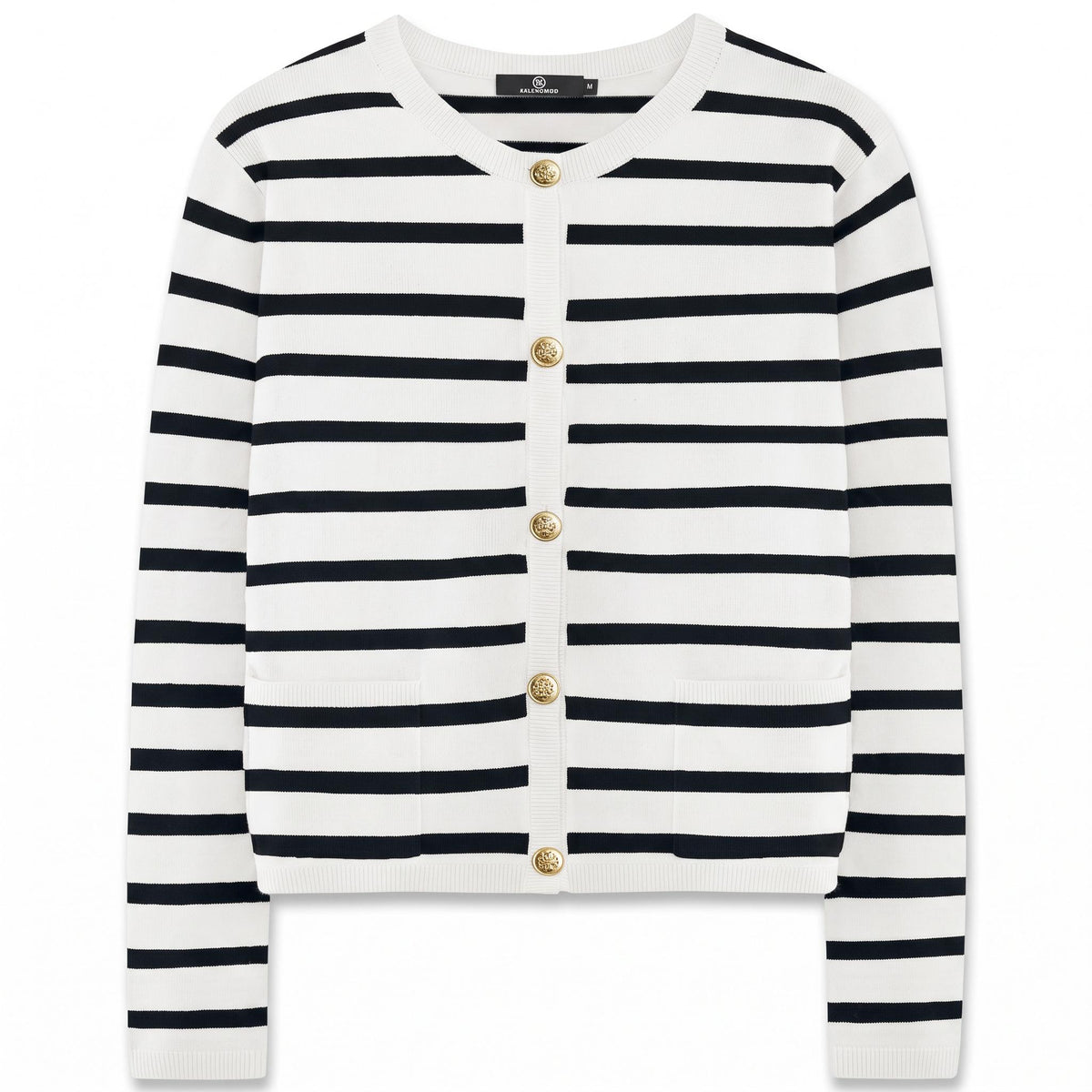Vivi Striped Knit Cardigan — view 3