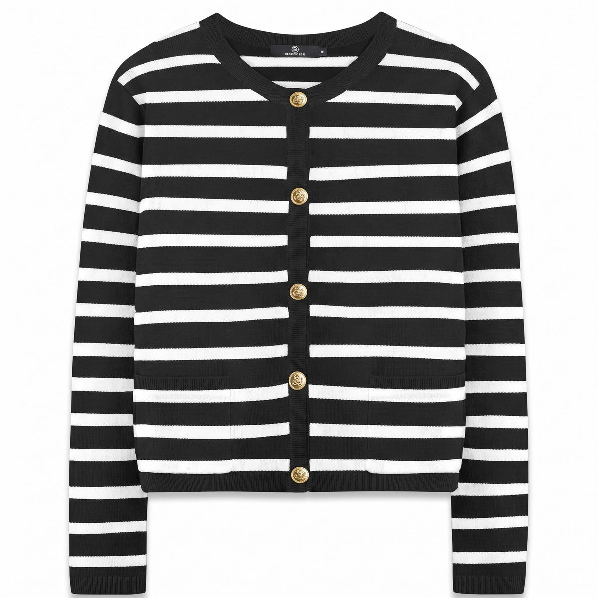 Vivi Striped Knit Cardigan — view 4