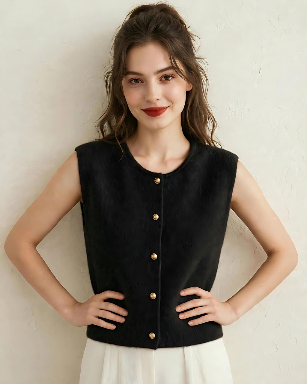 Ellie Black Knit Sweater — view 3